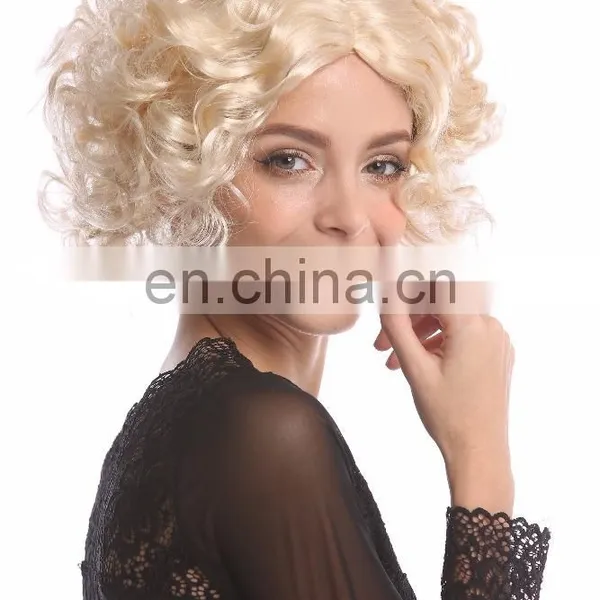 Carnival Hollywood Diva Blond Short Wigs P-W230 photo-4