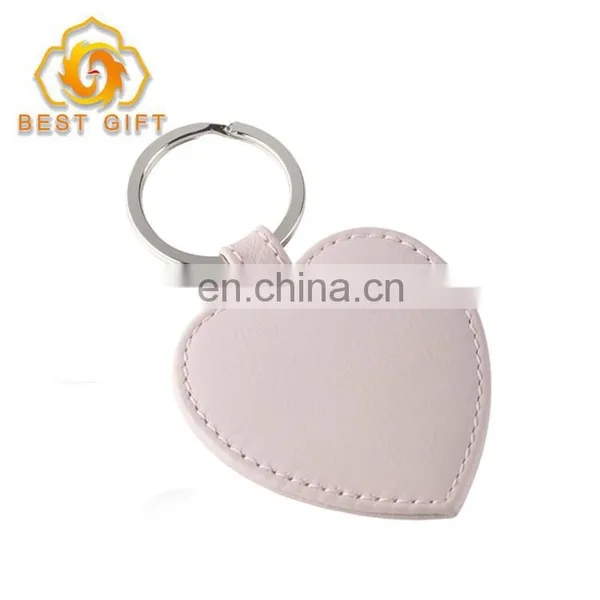 Creative Special Wedding Souvenir Heart Shape Leather Keyring photo-3