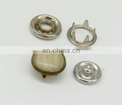 Fashion Brass Cap Prong Ring Snap Button, Stainless Steel Snappet-prong Button Five Prong Snap Button photo-5