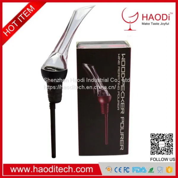 HD-DJ0009 Wine Aerator Pourer Premium Aerating Pourer Decanter Spout for Wine Gift Set