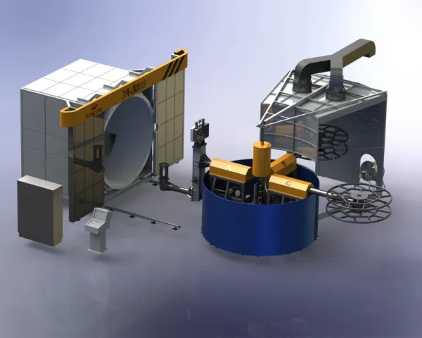 4 Arms Rotomolding Machine Water Tank Making Machine Price in China photo-5