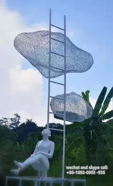 Large Size Garden Sculpture Man and Nature Customized Sculpture photo-2