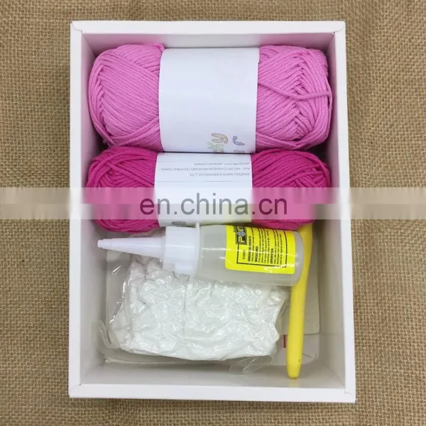 Happy Bunny 100% Cotton Yarn Crochet Kit for DIY photo-4