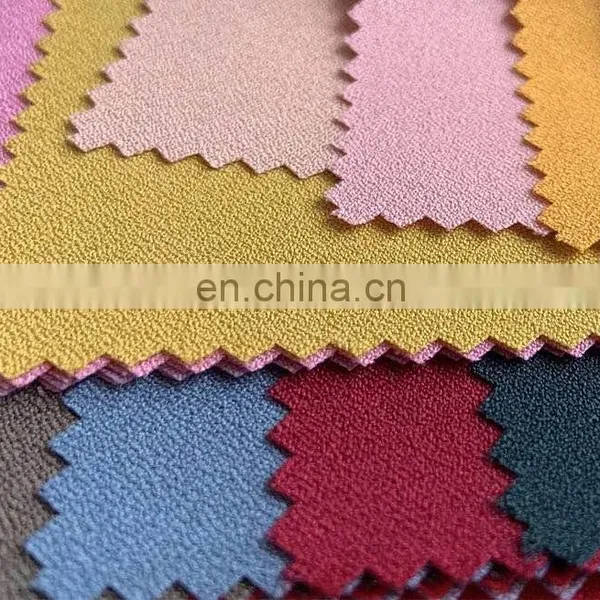 Moss Crepe Fabric Garment Plain Dress Polyester Spandex Printing photo-4