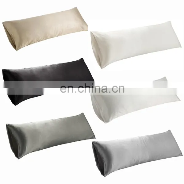 Soft Seamless Sleeping Plain Natural Silk Satin Body Pillowcase For Pregnant Women photo-7