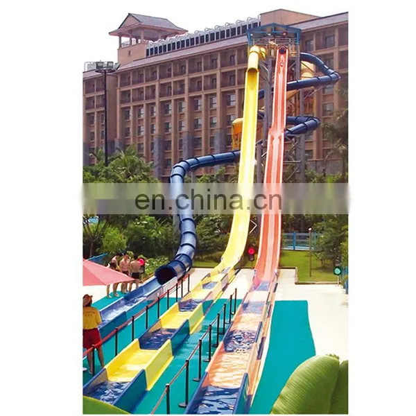 Aqua Park Fiberglass Water Slides for Sale Commercial Equipments photo-7