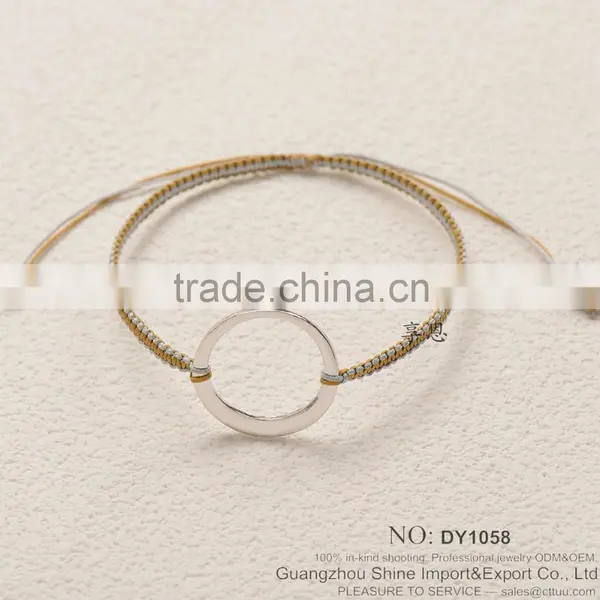 2015 New Fashion Bangle Cotton Paraffined Rope Woven Bracelet photo-6