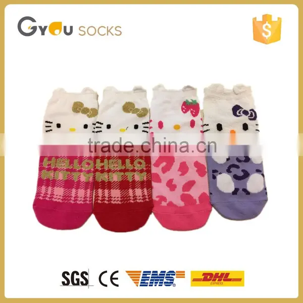 Hello Kitty Colorful Pattern Baby Girls Fashion Ankle Socks Customized