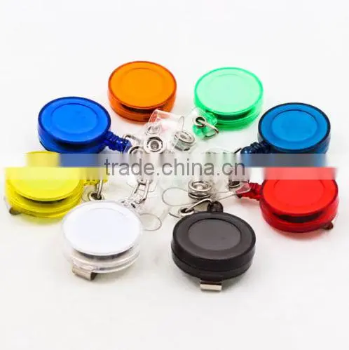 Mouse Over Image to Zoom Details About Retractable Reel Recoil ID Badge Lanyard Tag Key Card Holder Belt Clip photo-3
