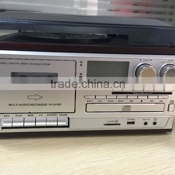 Wooden Vinyl Record Wholesale With Small MOQ, Cassette Player,USB Turntable