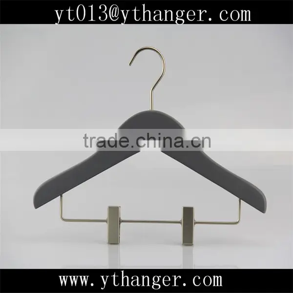 CY-272 Used Baby Shops Clothing Wooden Hanger Small Wood Hanger photo-3
