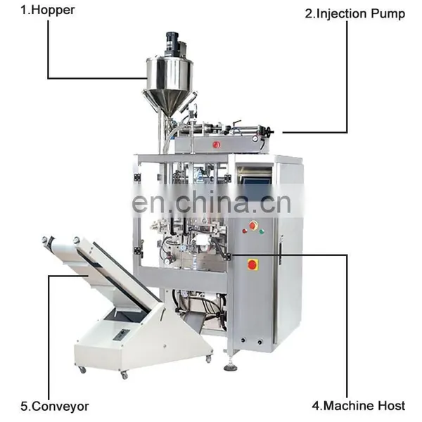 High Speed Pneumatic Automatic 1kg Liquid Oil/paste Vertical Packing Machine for Sale photo-5