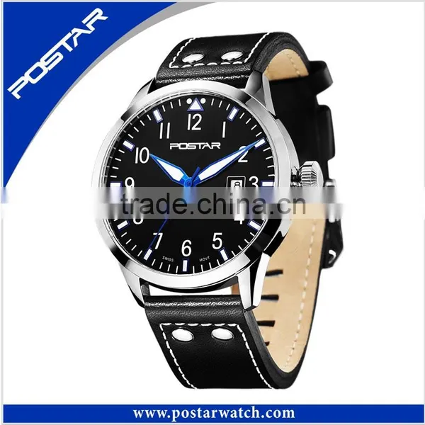 Fashion Men Stainless Steel Military Waterproof Sport Quartz Wrist Watch photo-2