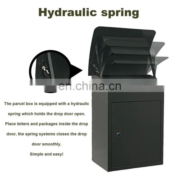 Wall Mount Locking Drop Box Steel Mailbox Anti-theft Design photo-5