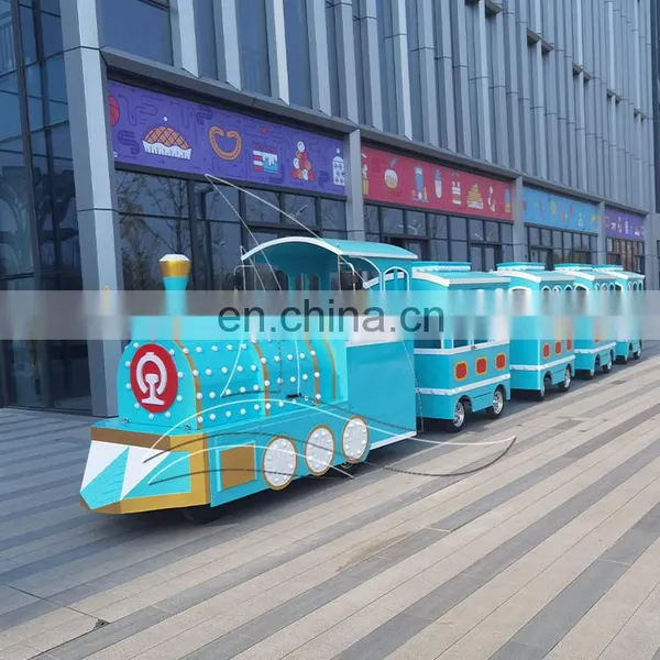 Christmas Carnival Games Small Backyard Electric Train Trackless Train for Sale photo-3