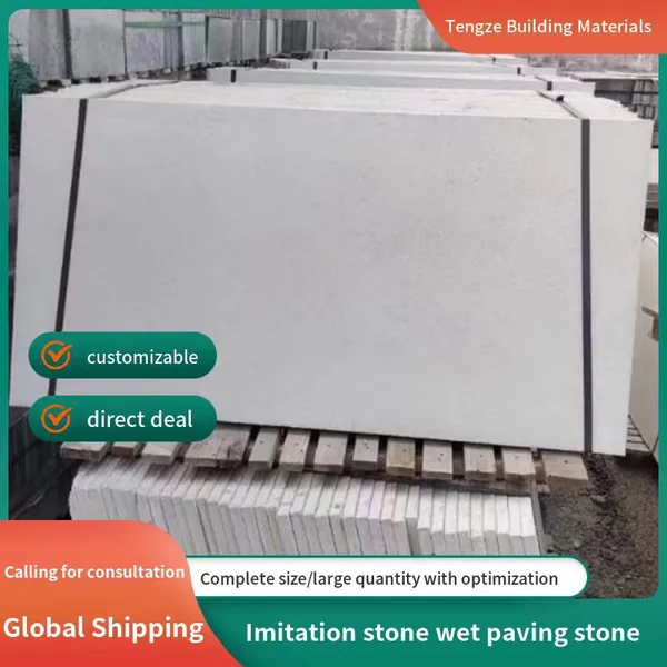 Imitation Stone PC Brick Brick Brick Cement Quartz Brick Striped Brick Imitation Marble Blind Road Courtyard Sidewalk Outdoor Brick photo-2