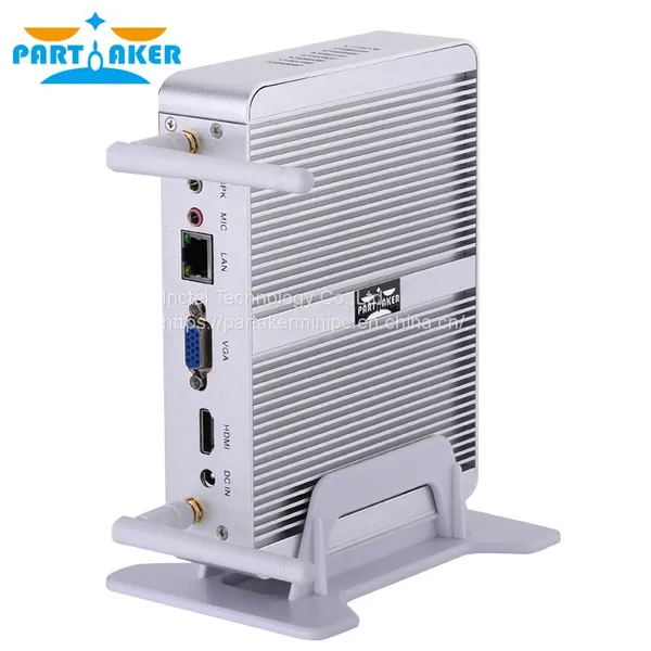 Partaker Cheapest Fanless Mini PC Windows 10 Pro Intel Core i5 4200Y i3 4020Y Barebone Computer DDR3L HTPC WiFi photo-5