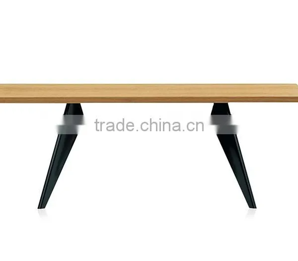 Wide 190cm Replica Jean Prouve Wooden Dining Table