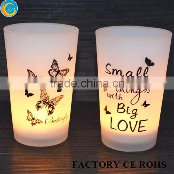 Popular Words Candle Holder Black and White Design / Float for Oil Candle photo-5