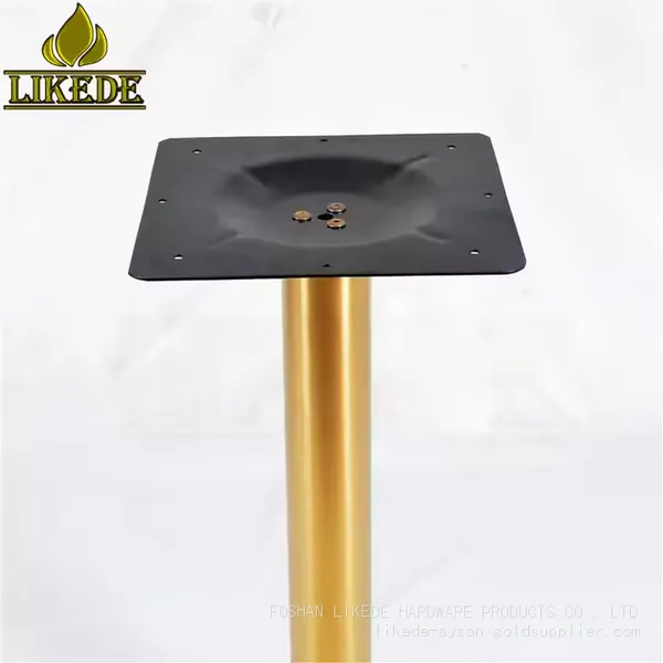 High Quality Brushed Titanium Golden Table Base Stainless Steel Copper Chrome Coffee Table Legs Made of Premium Metal photo-4