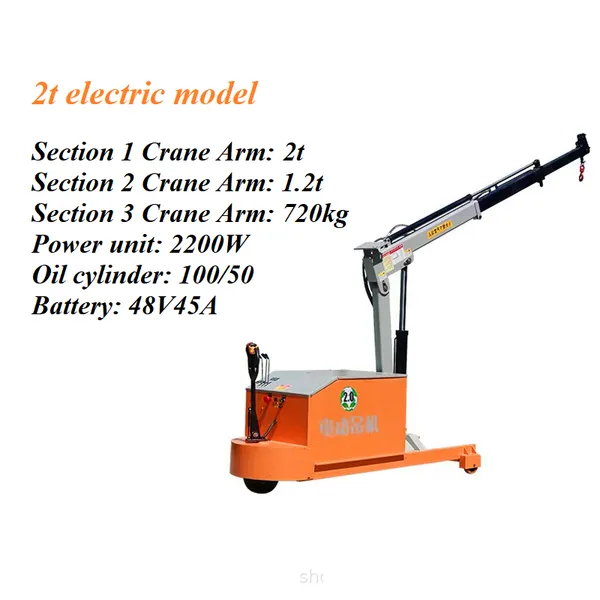Electric Mobile Crane With Winch photo-5