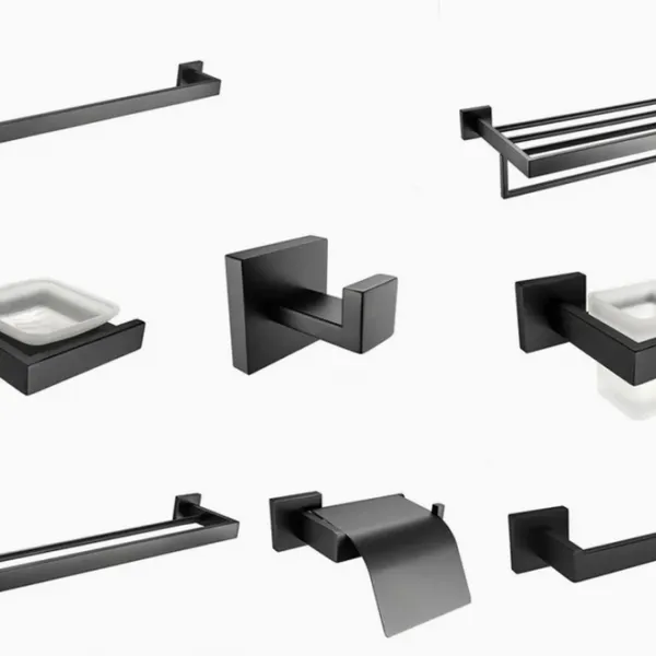 China Bathroom Hardware Stainless Steel Bathroom Accessories Set Towel Holder