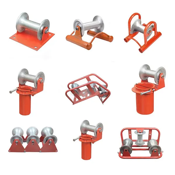Red Anodized Aluminum Cable Pulleys for Cable Laying