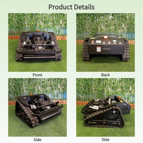 Vigorun Electric Mower Keeps Operators Safe Distance Grass Cutting Machine Mower Kosiarka Traktorek for Slopes photo-4