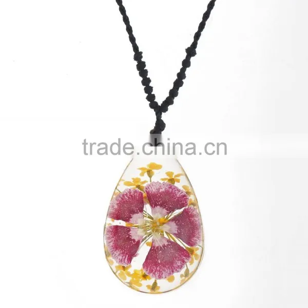 Lovely Gift Real Flowers Resin Fashion Pendant photo-5