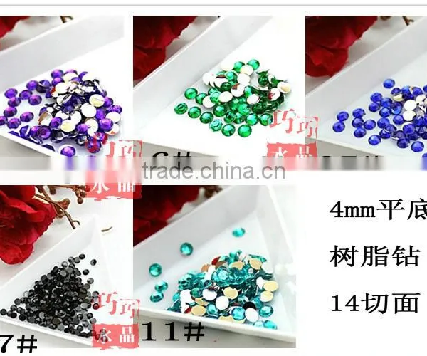 Resin Rhinestone Factory Price Resin Drill Manicure