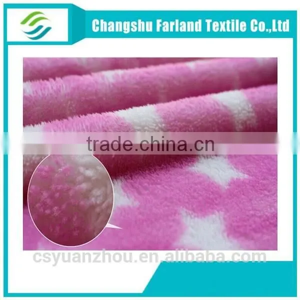 Arctic Cashmere Star Pattern Printed Fleece for Warm Clothing photo-2