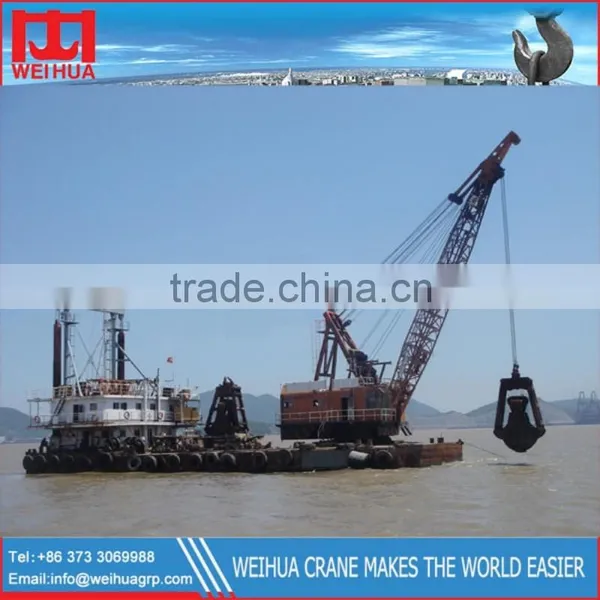 ISO Standard Weihua Brand High Efficiency Grab Dredger Boat