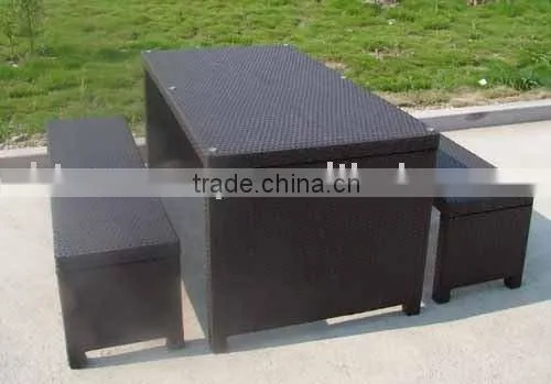 Rattan Bar Table Chair