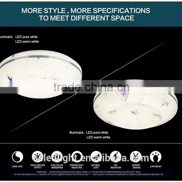 White Circles Ceiling Light Acrylic Art Design photo-4