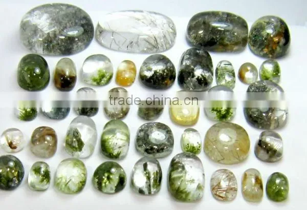 Quartz Rutailated Cabochons