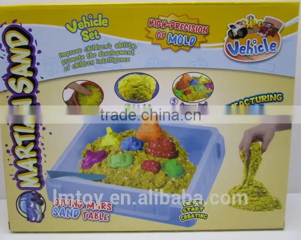 Magic Vehicles Series Space Motion Sand , 500g Sand With 5 Modeling Mold and 1 Plate photo-2