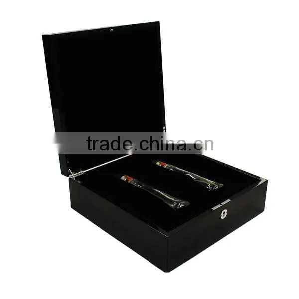 New Design Two Slots Wooden Perfume Box Luxury photo-4