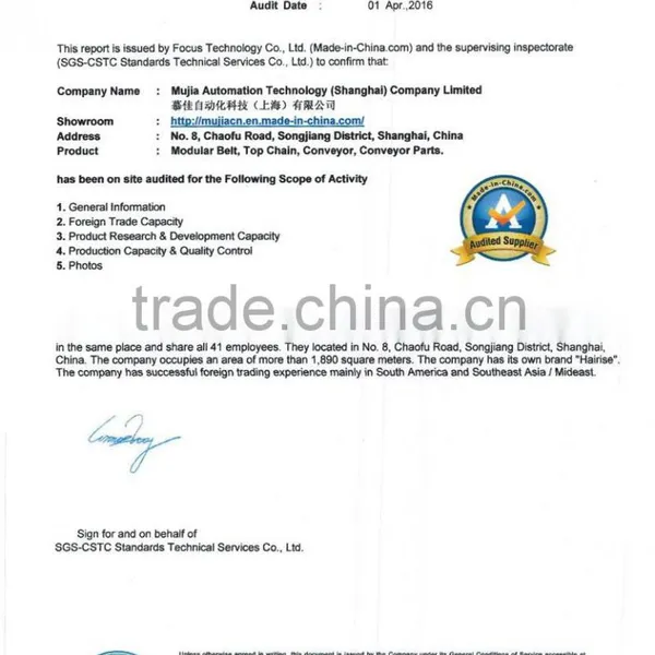 Biscuit Production Line Modular Plastic Conveyor Belt photo-6