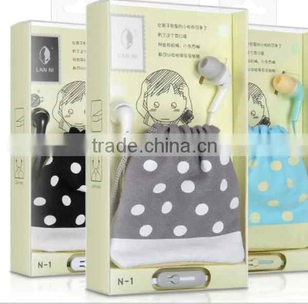 Promotion Earphone for Girls Promotional Earbuds in 2016 photo-3