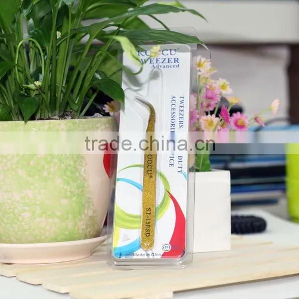 Koocu Golden Colour Curved Tweezer photo-4