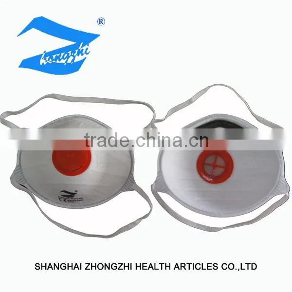 Disposable 3 Layer Non Woven Material Dust Mask FFP1 With Valve photo-3