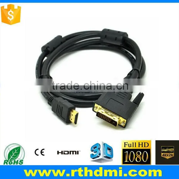 Hdmi to Dvi 18+1and 24+1 DVI Cable With 3.5mm Audio photo-4