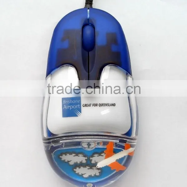 Liquid Filled Wired Gift Mouse With Customized Floater photo-4