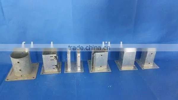 Metal Brackets Pole Anchor for Wood Posts photo-4