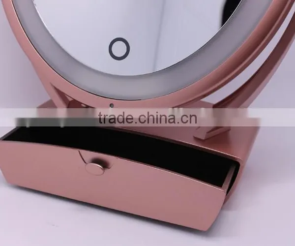 USB Charging Touch Sensor Control Vanity Led Lighted Mirror Magnifying photo-6