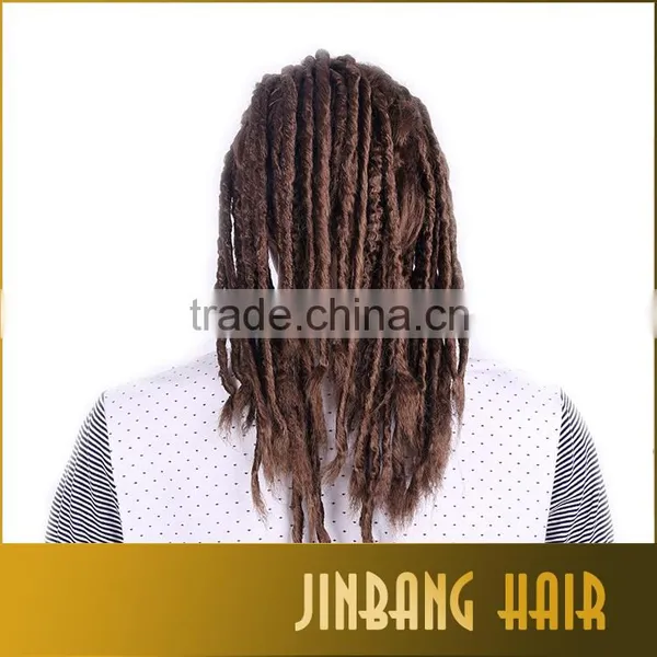 2016 New Style Fashionable Factory Cheap Wholeasale Price Synthetic Hair Dreadlock Wig for Black Man photo-5