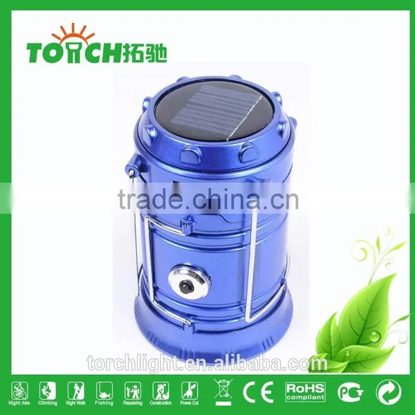 New Design Solar Bright Hand Foldable Lantern for Camping and Emergency photo-4
