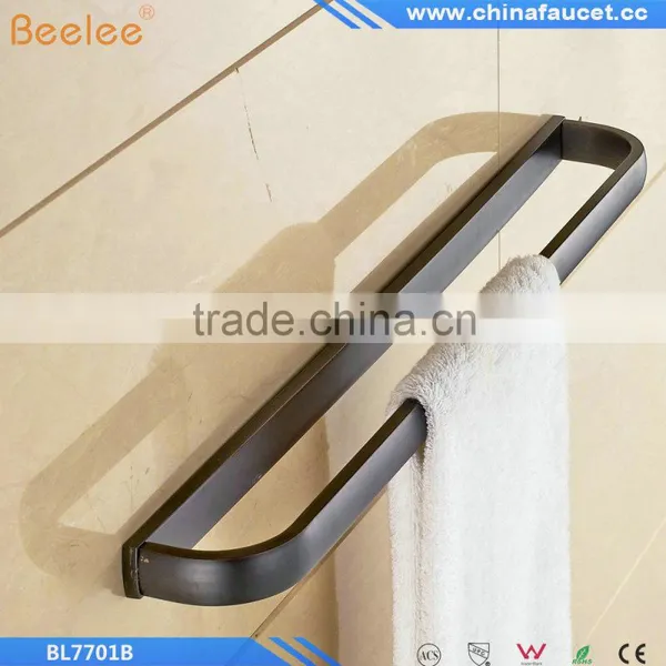 Copper Black Towel Rack Single Pole Towel Bar Bathroom Towel Hanging Bathroom Accessories photo-4