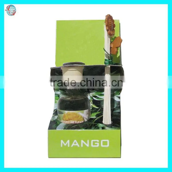 Violet Fragrance Potpourri Paper Flower/ Glass Bottle Reed Diffuser With Wood Cap photo-3