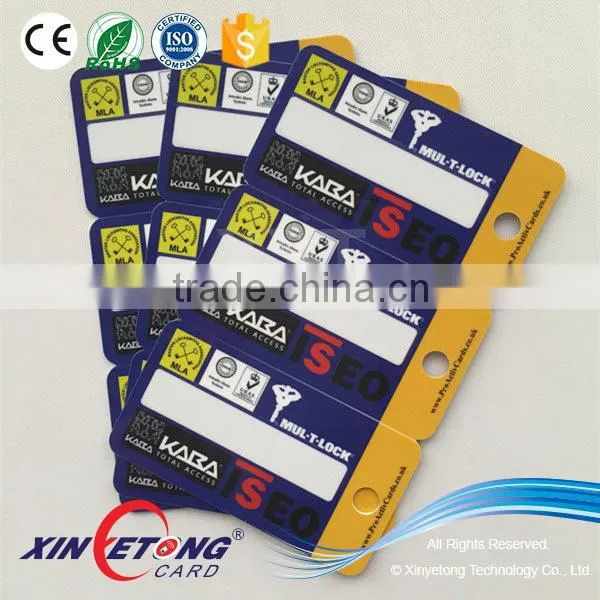 QRCode Plastic 3 UP PVC Key Cards photo-2